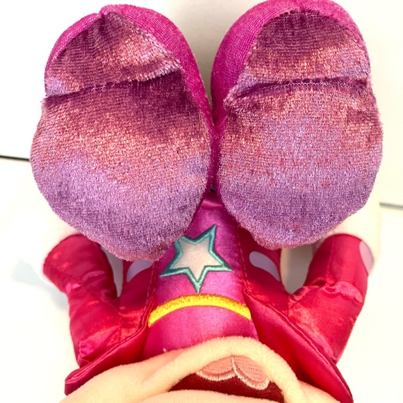 Disney Minnie Mouse Pop Star Pink with White Stars and Bow - Picture 7 of 8